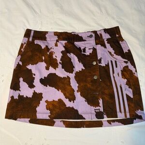 Adidas Ivy Park Beyonce Brown and Purple Mini Skirt Casual